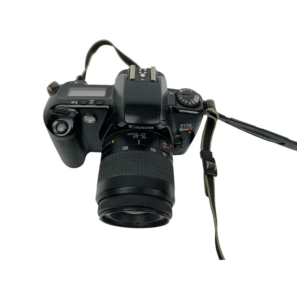 Canon EOS Rebel XS 35mm Film SLR Camera EF 35-80mm f/4-5.6 III Zoom Lens -BF
